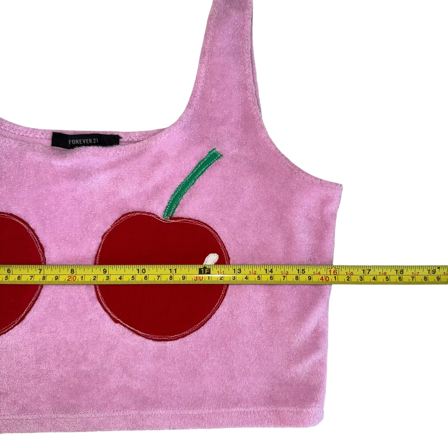 PRIDE - Double Cherry Pink Terry Cloth Tank (L)