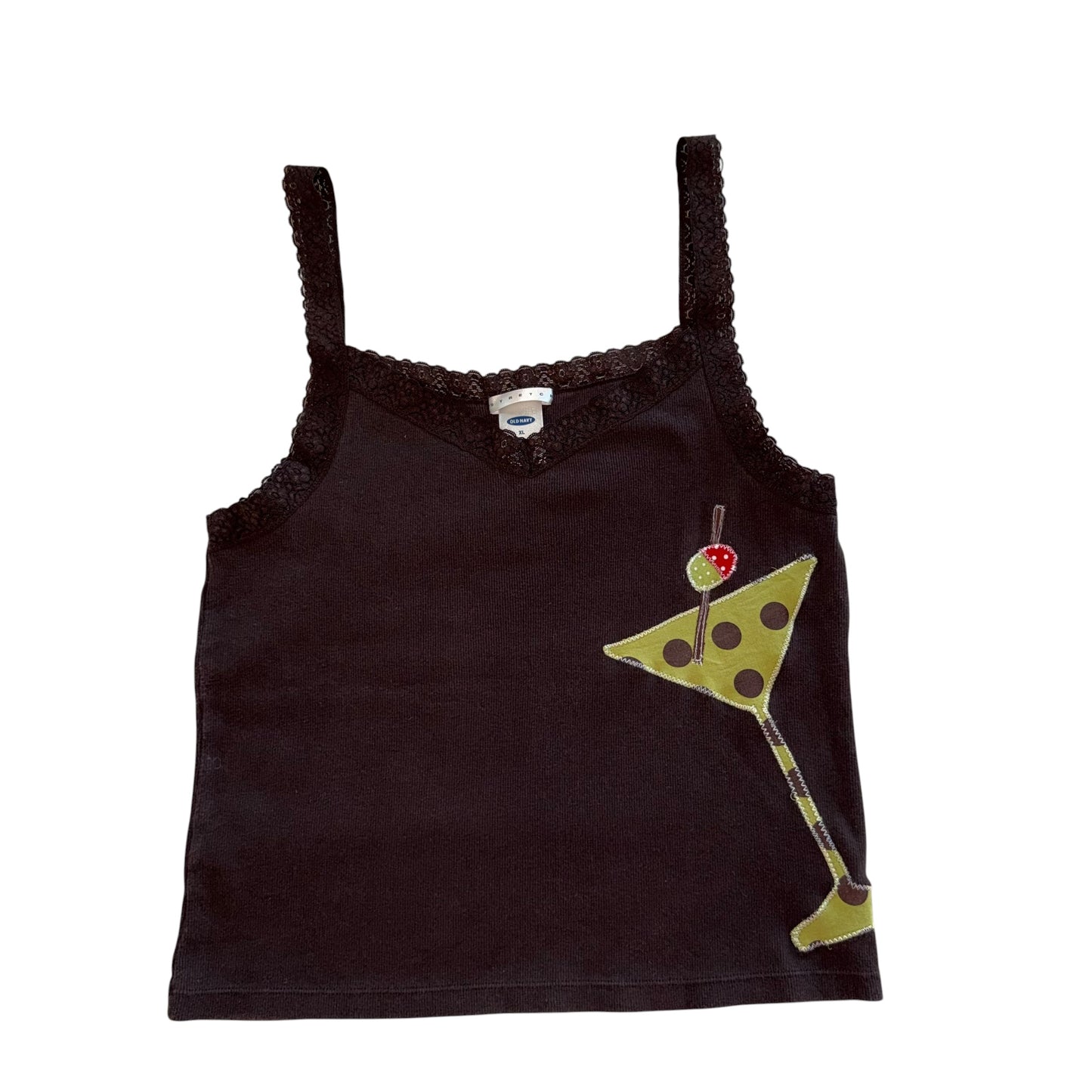 Just a Girl - Dirty Tini Lace Tank (XL)