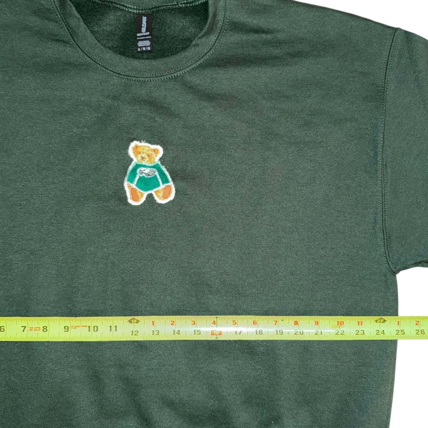 Philadelphia Eagles Upcycled Bear Green on Green (XL)