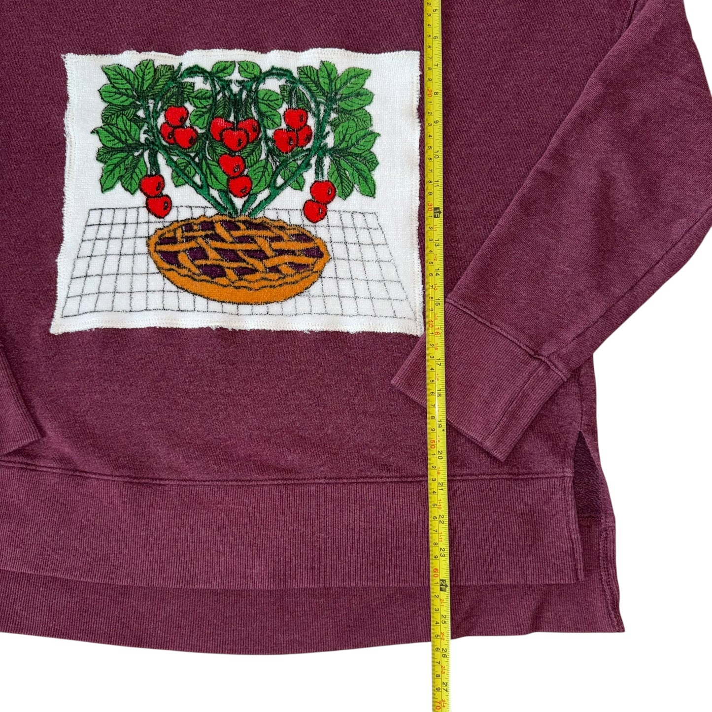 For The Girls, USA - Cherry Pie Burgundy Crew (XL)