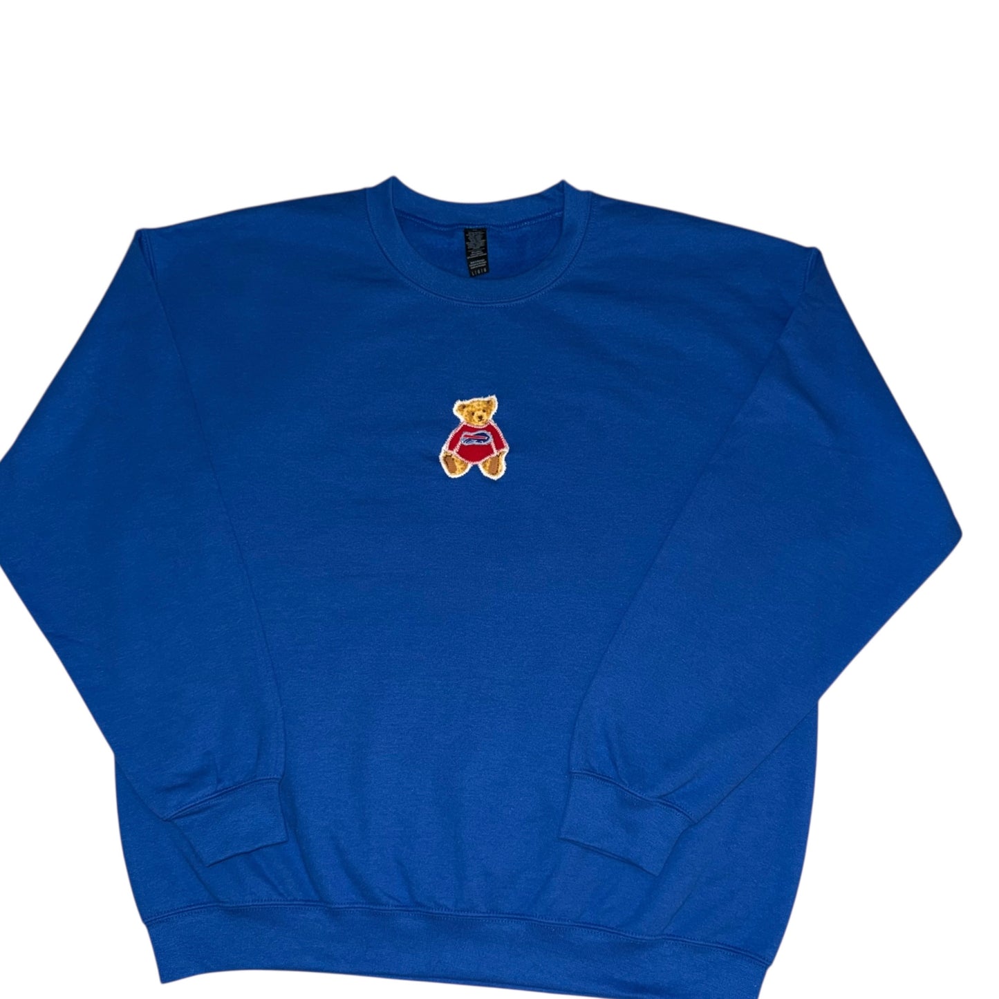 Buffalo Bills Upcycled Bear Blue Crew (L)