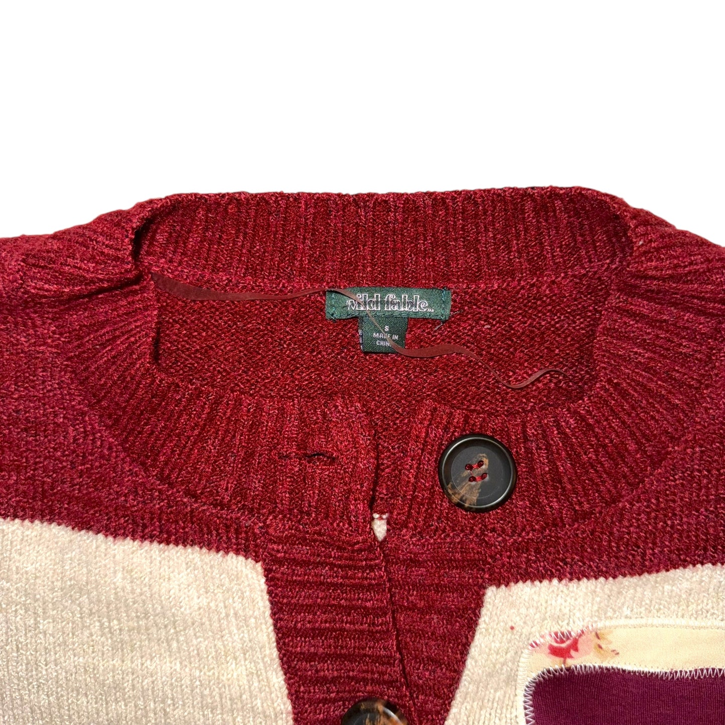 Just a Girl - Red Wine Sweater (S)