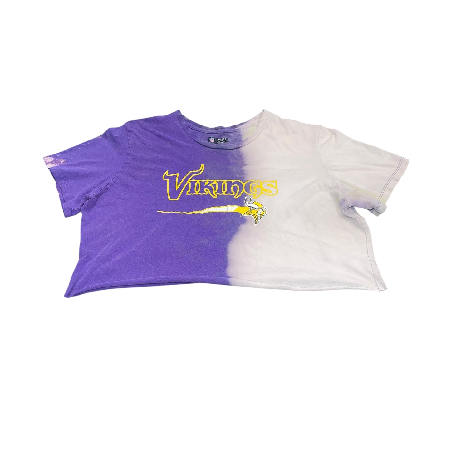 Minnesota Vikings Split Bleach Crop (2XL)