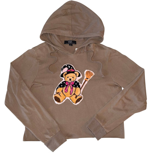 Spooky - Witchy Bear Tan Hoodie (S)