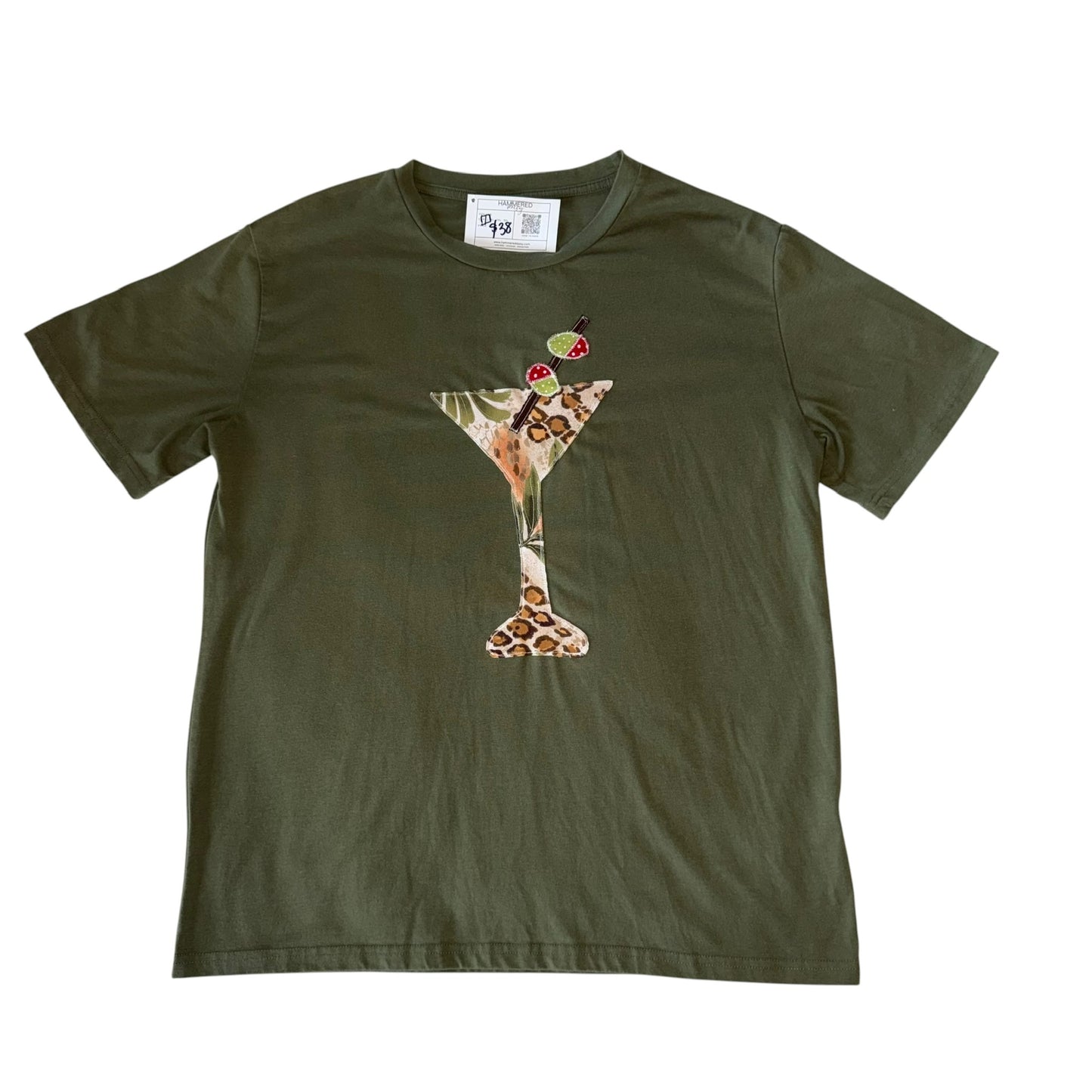 Just a Girl- Jungle Martini Tee (M/L)