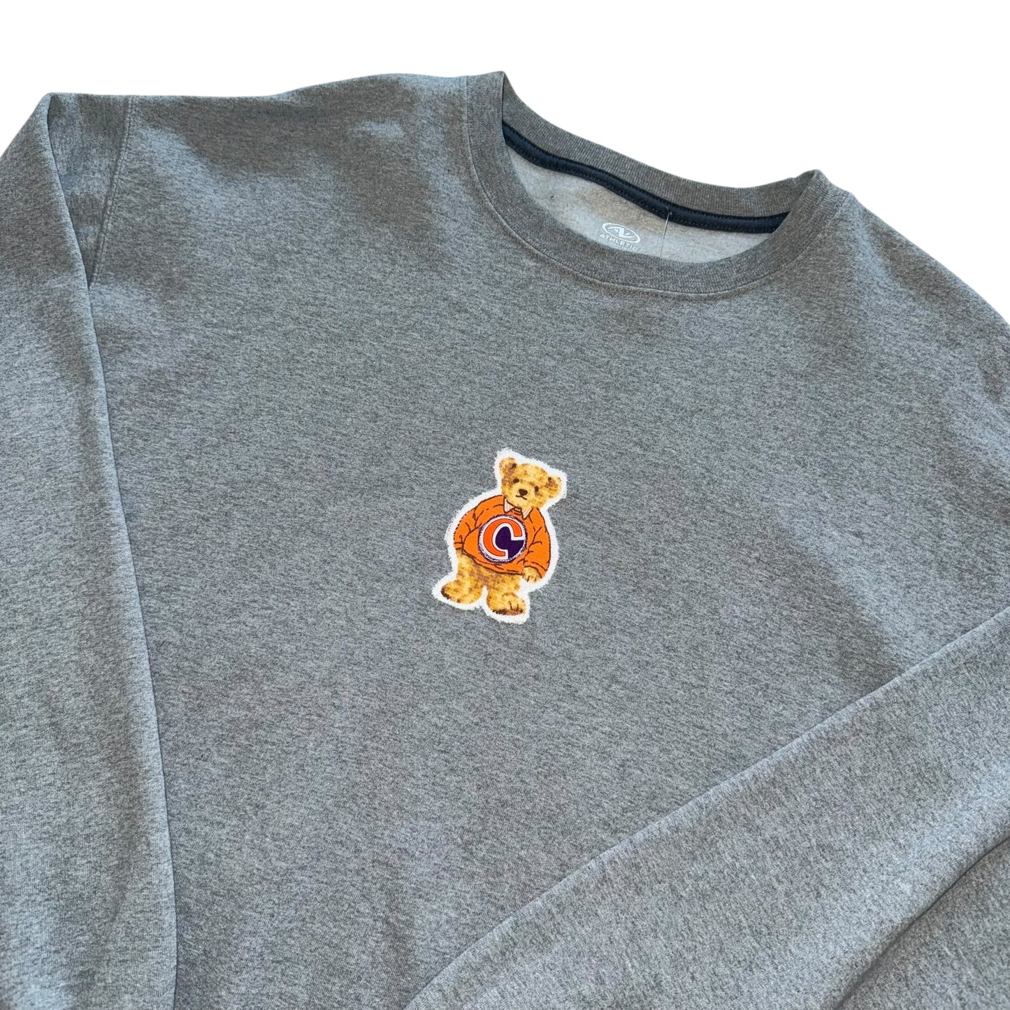 Clemson Upcycled Bear Sweatshirt (L)