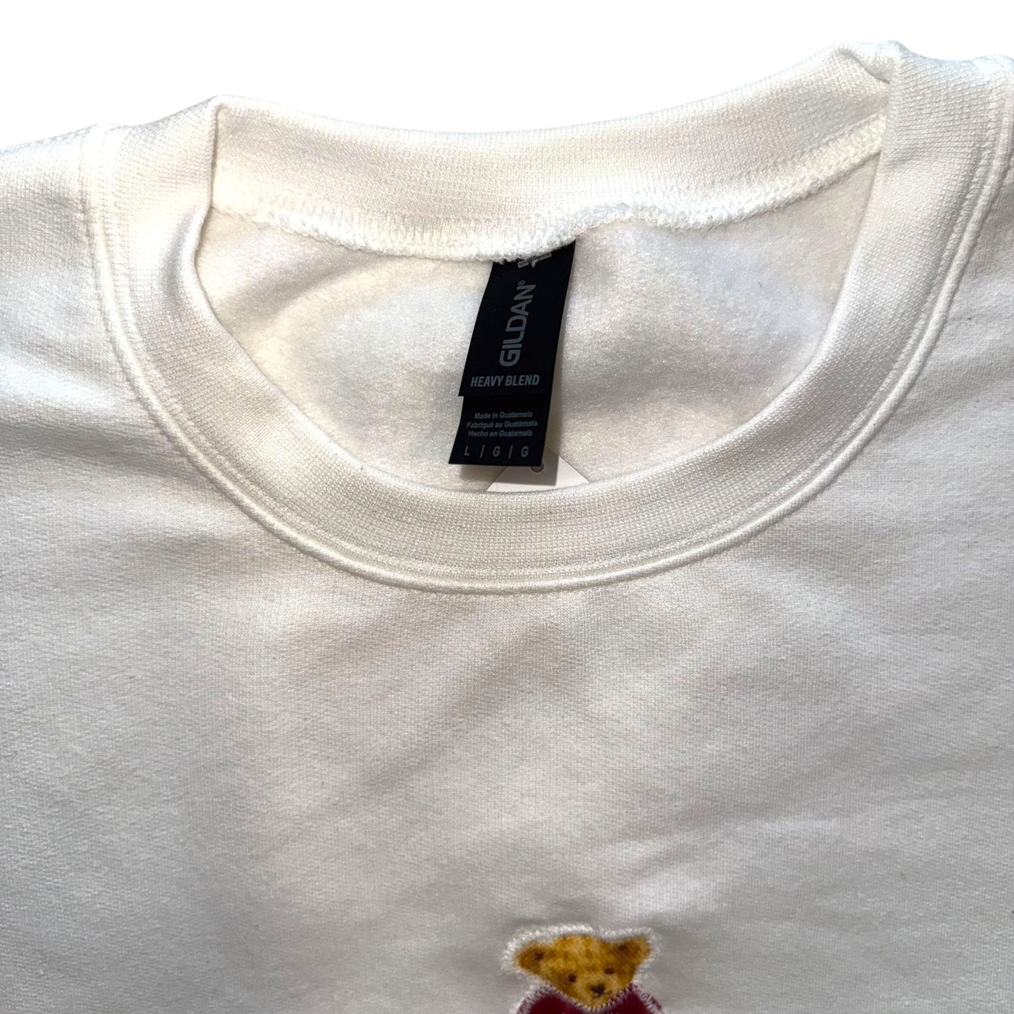 Just a Girl - Lover Teddy White Heart (L)