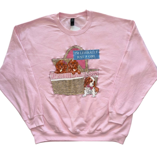 Just a Girl - Puppies in a Basket (XL)