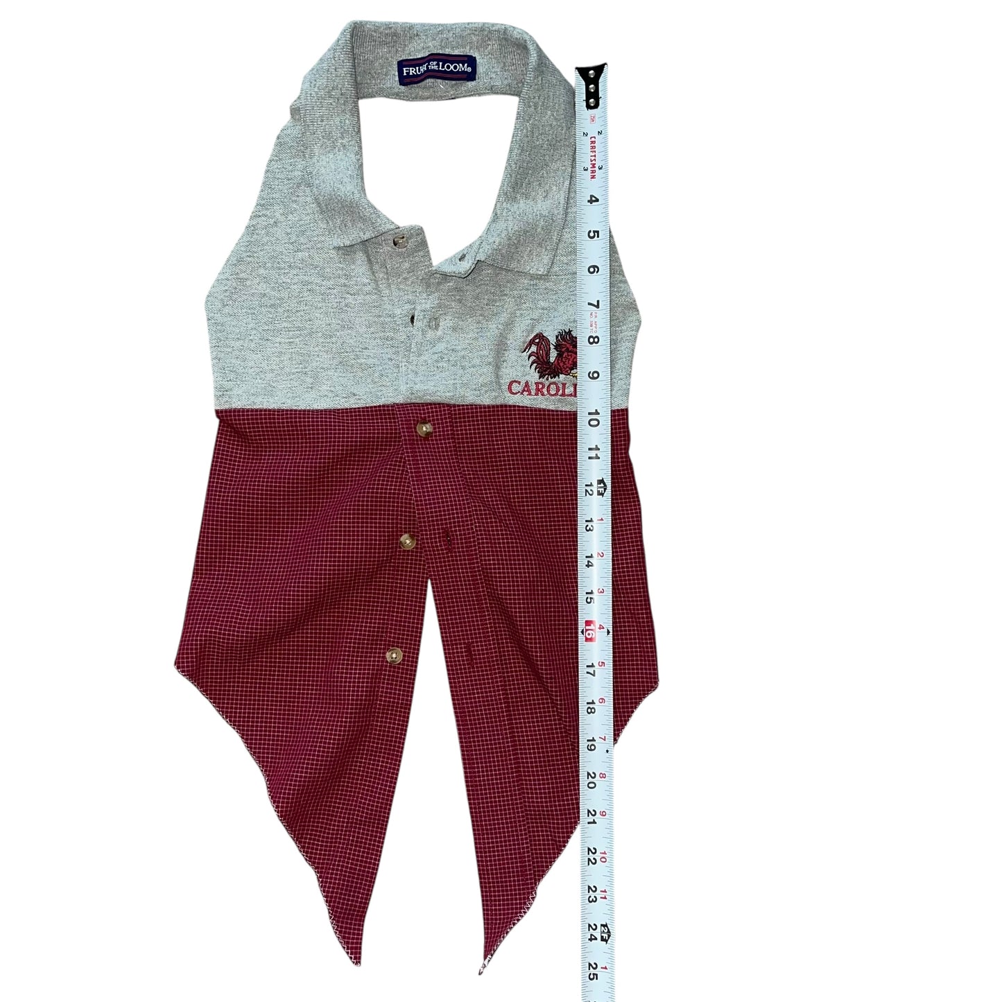 USC South Carolina Reworked Button Down Halter (S)