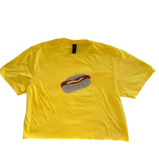 For The Girls, USA - Yellow Hot Dog Crop (M)