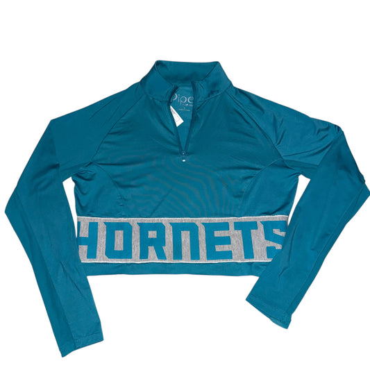 CLT - Charlotte Hornets Upcycled Zip Crop (M)