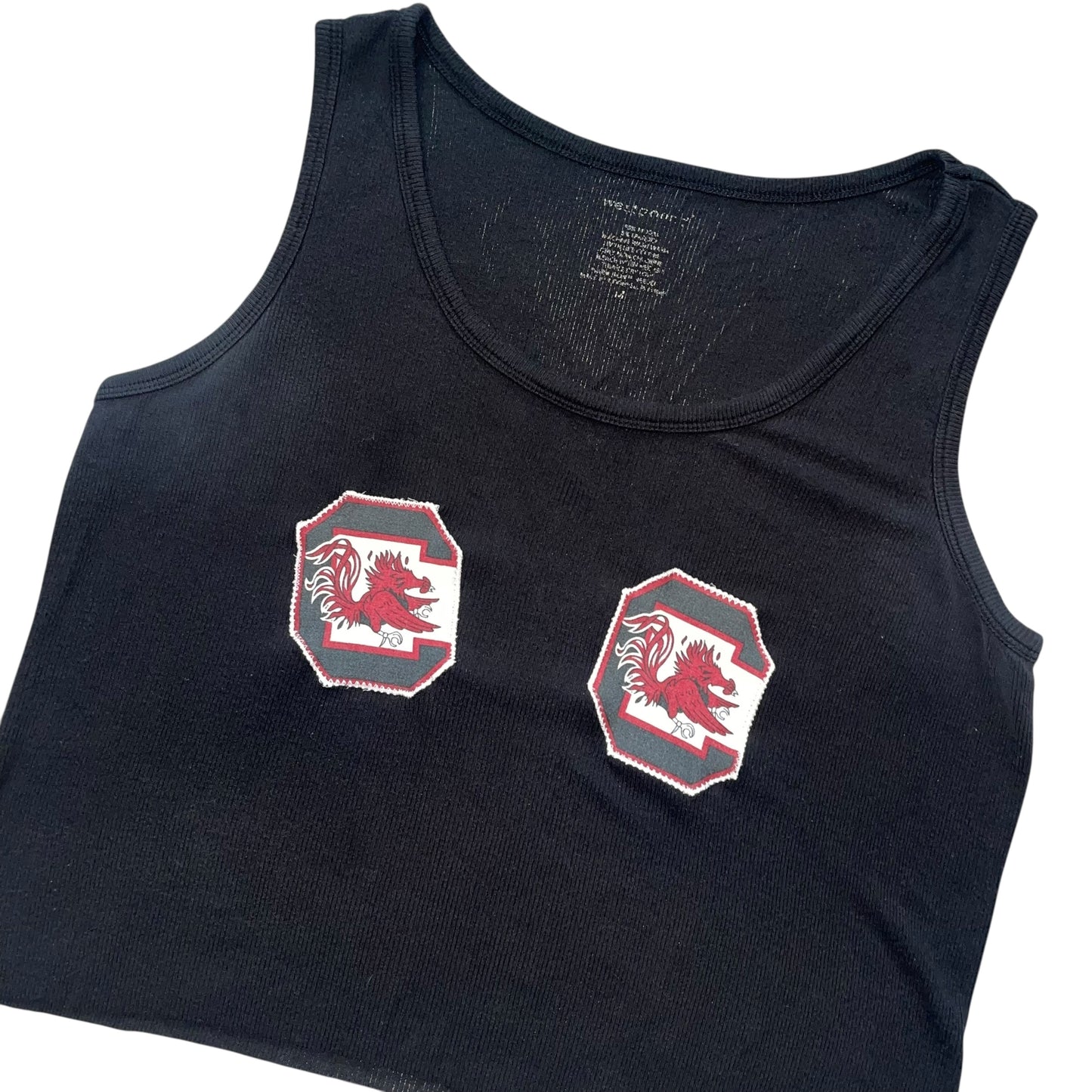 USC South Carolina Double Logo Crop (L/XL)