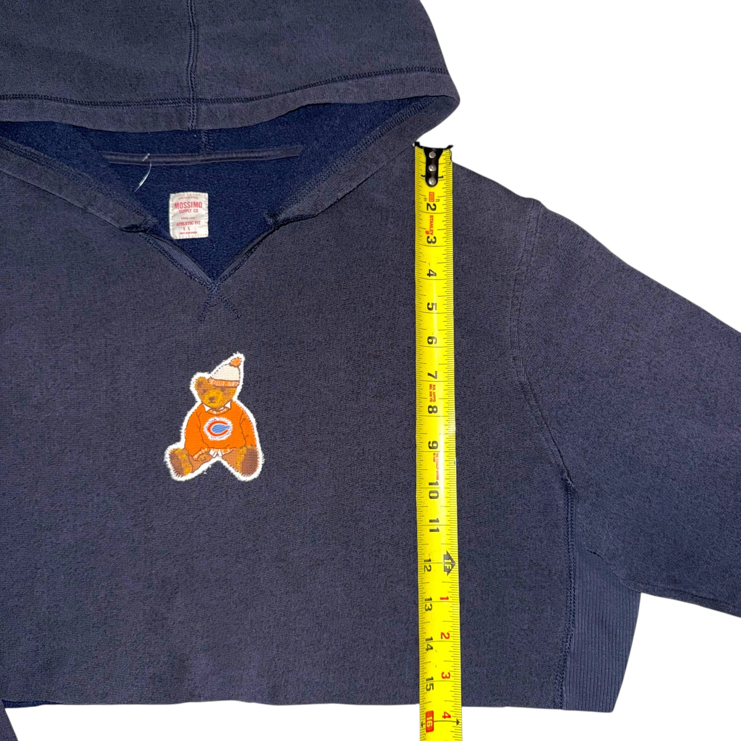 Chicago Bears Upcycled Bear Hoodie (L)