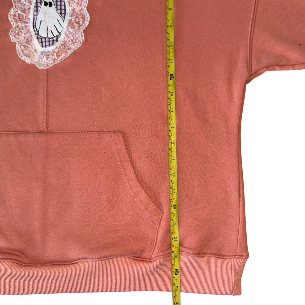 Spooky - Lace Ghost Orange Sweatshirt (L/XL)