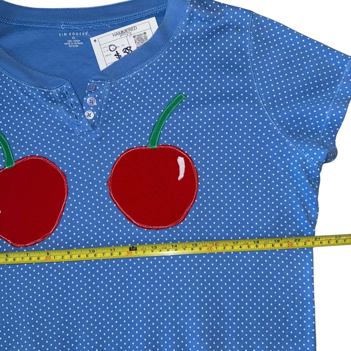 PRIDE - Double Cherry Blue Polka Dot (XL)