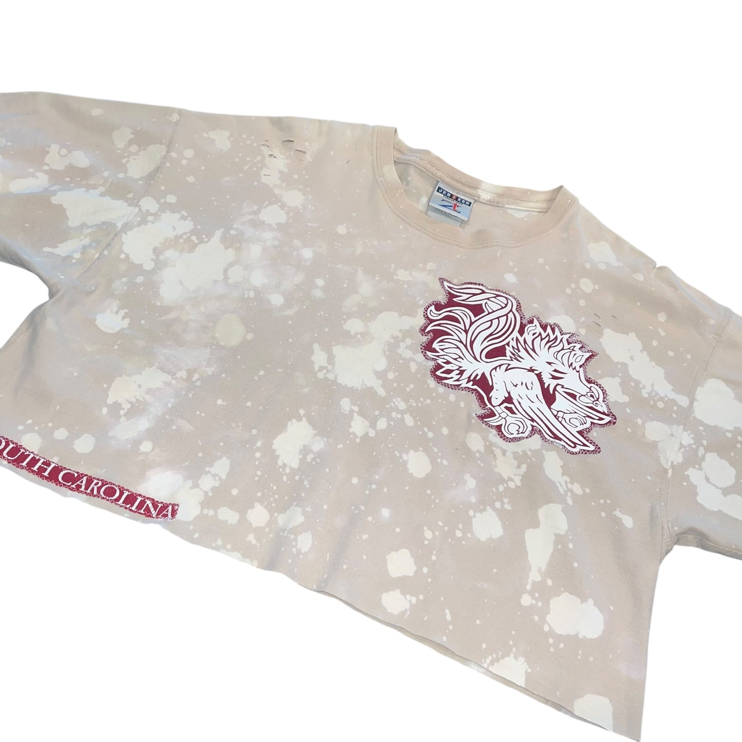 USC South Carolina Distressed Bleached Patchwork (L)