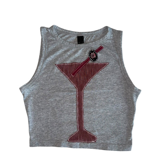 USC South Carolina Upcycled Grey Martini Tank (S)