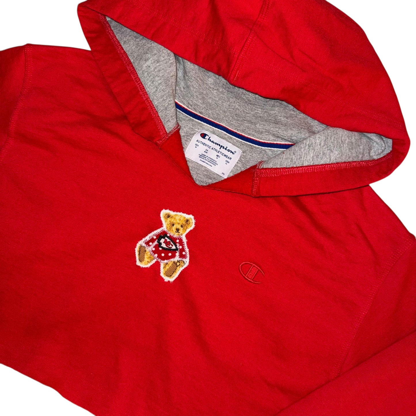 Kansas City Chiefs Upcycled Bear Crop (M)