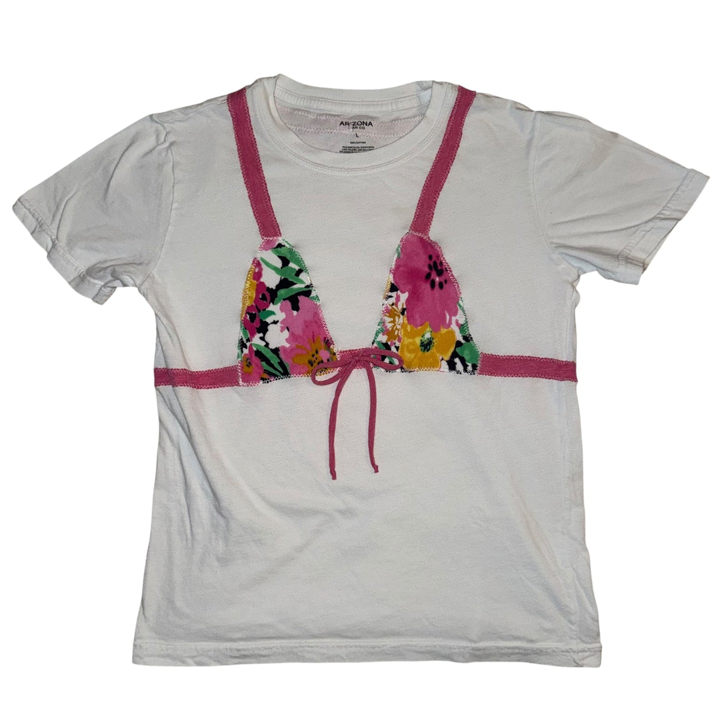 Earthbound - Funky Floral Bikini Tee (YL/AXS)