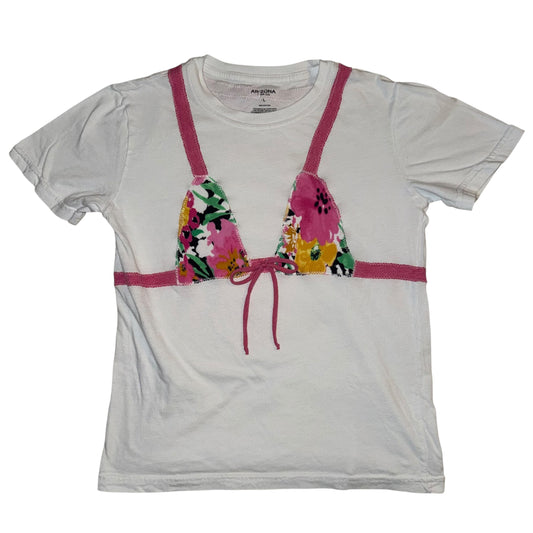 Earthbound - Funky Floral Bikini Tee (YL/AXS)