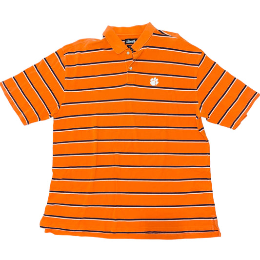 Clemson Striped Polo (XXL)