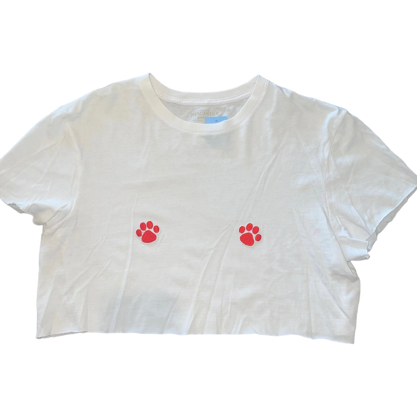 Double Mini Paw Crop Top (M)