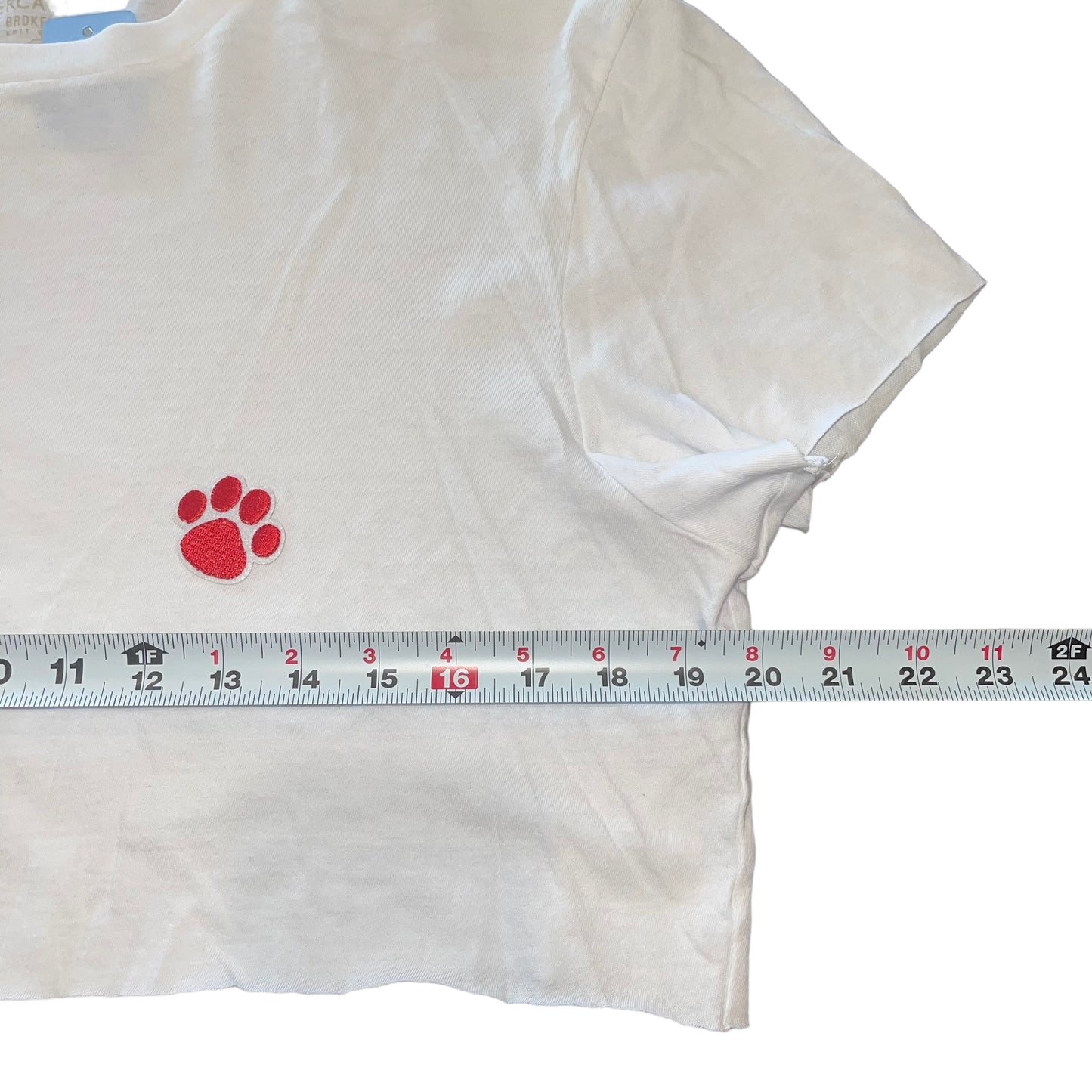 Double Mini Paw Crop Top (M)